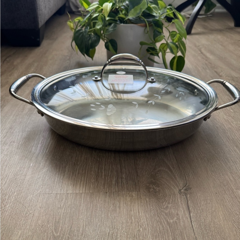 Princess House 4 Quart Stainless Steel Casserole pot